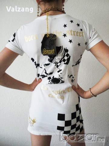 Оригинални тениски SMET by Christian Audigier 100%cotton, снимка 2 - Тениски - 12173362