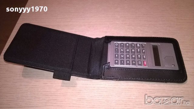 Кожен калъф с каклулатор-14х9см-внос швеицария, снимка 8 - Антикварни и старинни предмети - 17577881