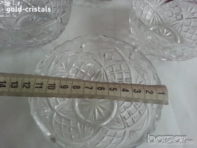 кристални купички, снимка 4 - Антикварни и старинни предмети - 20839327