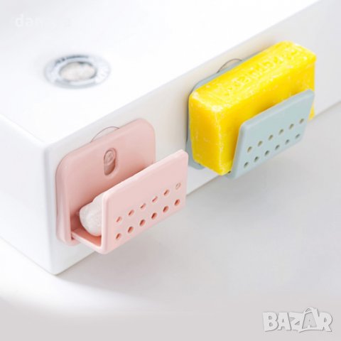 361 Държач поставка за домакинска гъба за чинии стойка органайзер с вакуум, снимка 2 - Чинии - 21398947