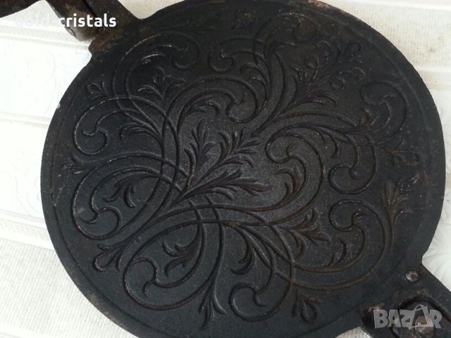 Двоен сач за палачинки гофрети вафли чугун, снимка 2 - Антикварни и старинни предмети - 23052101