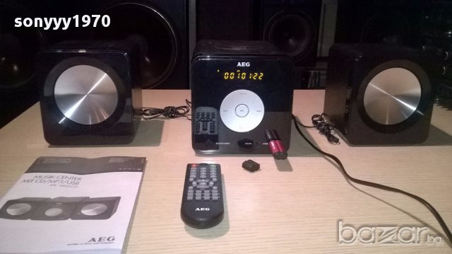 Aeg mc4463-usb/cd/tuner/aux/ampl+2 колони-внос швеицария, снимка 2 - Ресийвъри, усилватели, смесителни пултове - 13278039