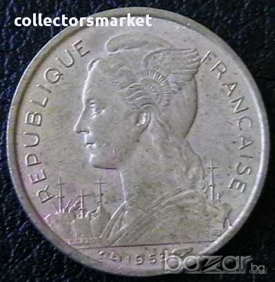 10 франка 1953, Мадагаскар, снимка 2 - Нумизматика и бонистика - 9700884