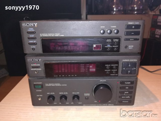 sony amplifier+sony tuner mini hifi made in japan-внос франция