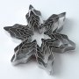 5 големи метални снежинки снежинка резци за украса с фондан захарно тесто сладки резец форма, снимка 1 - Форми - 21898957