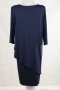 Тъмносиня двупластова рокля марка Lental - 2XL, снимка 4