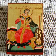 Икона Св. Екатерина, снимка 1 - Икони - 12223890