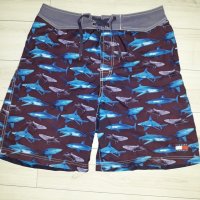 Мъжки къси плажни - бански - панталони с акули марка Tommy Hillfiger, снимка 1 - Къси панталони - 24029857
