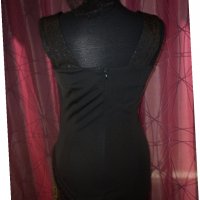 Еластична черна рокля , снимка 6 - Рокли - 19137330