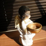 Сувенир-свещник ангелче-20 см!!!made in Germany, снимка 3 - Коледни подаръци - 11190758