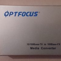 Оптичен медия конвертор Ethernet Converter, снимка 3 - Рутери - 23651932