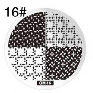 кръгла плочка / щампа шаблон за печат на нокти om-16, снимка 1 - Продукти за маникюр - 17552786