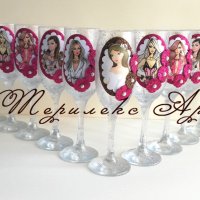 Красиви чаши за моминско парти, снимка 1 - Кетъринг - 20760857