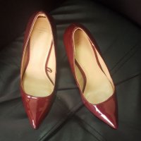 Лачени обувки Zara, снимка 3 - Дамски обувки на ток - 23764208