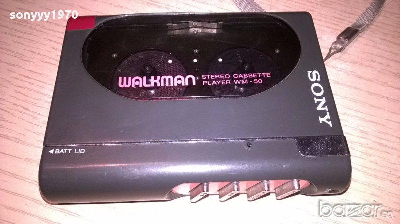 SONY WM-50 PLAYER-WALKMAN-Ретро колекция-внос швеицария, снимка 1