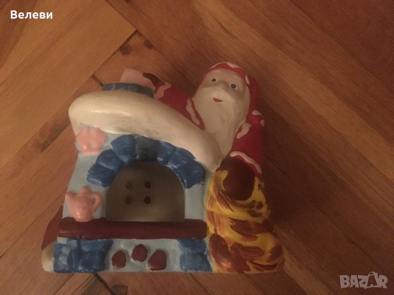 Дядо Коледа - свещник, снимка 1