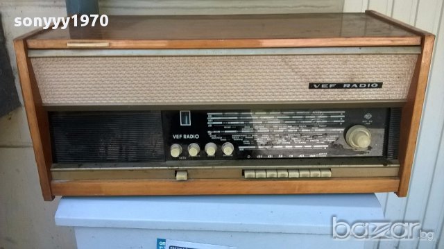 АНТИК-Vef radio-ретро за колекция-антика в свеж вид, снимка 4 - Аудиосистеми - 15082200