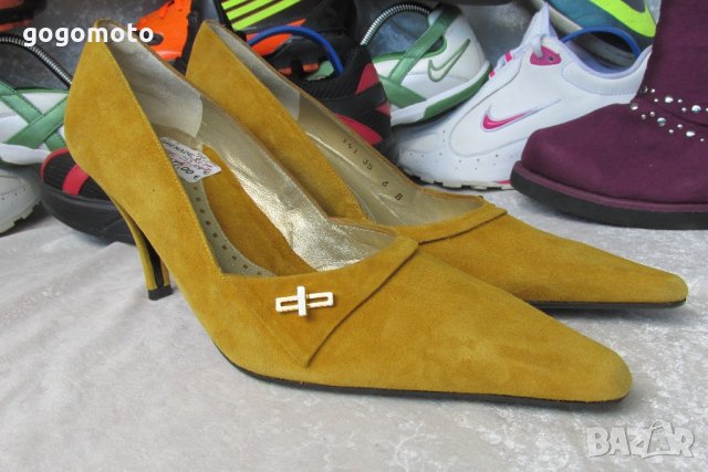 НОВИ луксозни дамски обувки CHARLES JOURDAN, 35- 36, 3х 100% естествена кожа отвън, отвътре и отдолу, снимка 8 - Дамски обувки на ток - 21680308