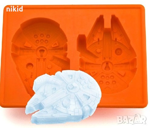 2 бр Millennium Falcon Star Wars Междузвездни войни Космически Кораб дълбок силиконов молд форма