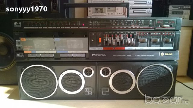 Sound electronic pc-190 hi-fi голям двукасетъчен, снимка 3 - Радиокасетофони, транзистори - 13786000
