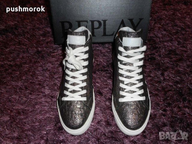REPLAY Hall Hi-Top Trainers, снимка 2 - Кецове - 21698500