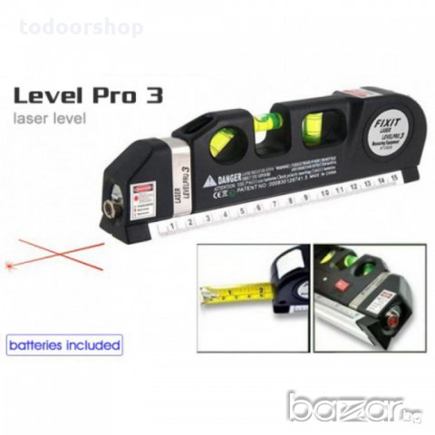 Лазерен нивелир рулетка Level Pro 3 LV-03 , снимка 2 - Други инструменти - 14902255