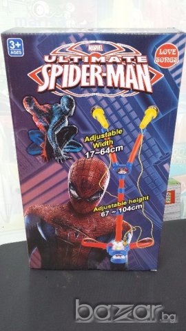 Микрофони на стойка спайдърмен Spiderman 2броя с включени батерии , звуци и светлини 5814, снимка 1