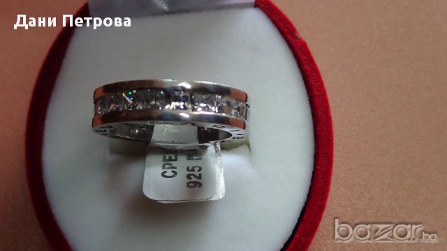Сребърен пръстен Булгари, снимка 4 - Пръстени - 9447865