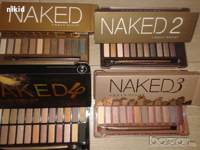 naked urban decay 1 2 3 4 5 6 7 8 палитра сенки 12 / 24 цвята накед  грим, снимка 4 - Декоративна козметика - 12164192