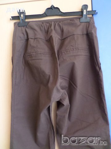 Панталон за бременни кафяв, снимка 4 - Дрехи за бременни - 15438899