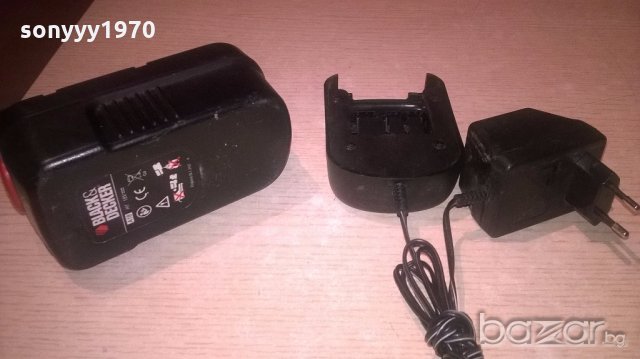 поръчани-black&decker-battery pack 18v+charger-внос швеицария, снимка 3 - Оригинални зарядни - 20014928