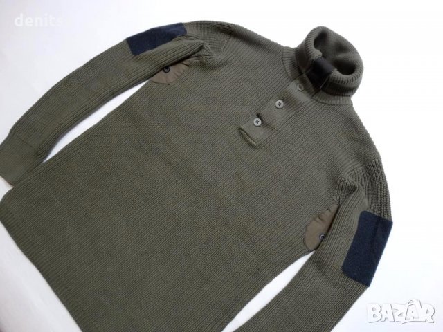 G-star Raw Hunt 1/2 Closure Knit Magma Green Мъжки Пуловер Size XL, снимка 9 - Пуловери - 23744151