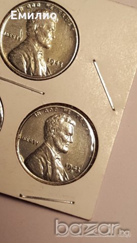 LINCOLN WHEAT 1 CENT 1943 (STEEL) 3 COINS- Philadelphia,Denver and San Francisco Mint.UNC, снимка 4 - Нумизматика и бонистика - 18715584