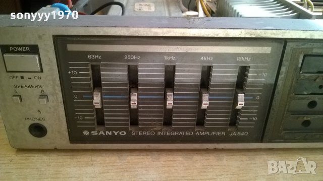 sanyo ja-540-amplifier-japan-за ремонт/части-внос швеицария, снимка 5 - Ресийвъри, усилватели, смесителни пултове - 23920176