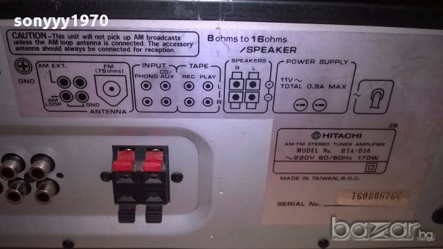 Hitachi hta-d30 stereo receiver-внос швеицария, снимка 11 - Ресийвъри, усилватели, смесителни пултове - 17859988