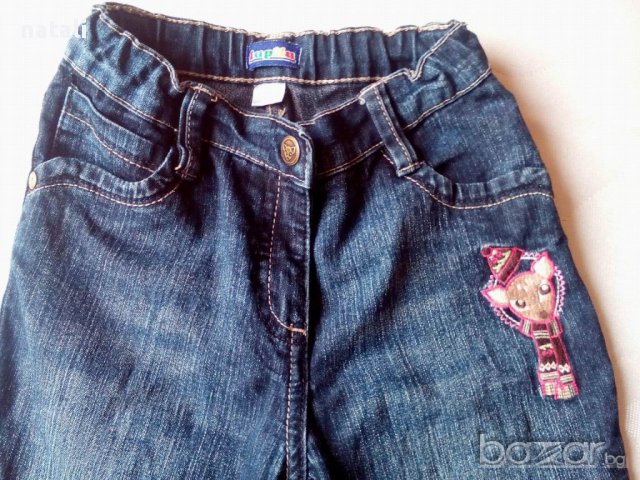 Дънки за момиче Lupilu размер 110 см, снимка 6 - Детски панталони и дънки - 16394605