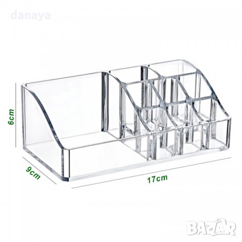 874 Органайзер за гримове и козметика с 9 отделения поставка за червила, снимка 5 - Декоративна козметика - 25111896
