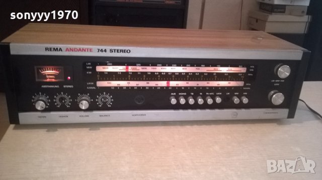 rema andante 744-stereo receiver-ретро-внос швеицария, снимка 6 - Ресийвъри, усилватели, смесителни пултове - 22768918
