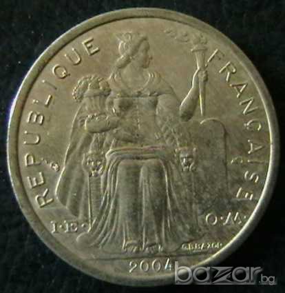 1 франк 2004, Френска Полинезия, снимка 2 - Нумизматика и бонистика - 7549775
