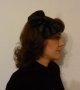 Черна диадема с панделка , снимка 1 - Аксесоари за коса - 14515933