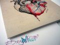 Картичка "Сърце" /отпечатана от авторска илюстрация/, снимка 5