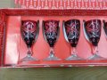 Сервиз кристални чаши цветен кристал , снимка 5