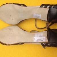 41 San Marina черни луксозни италиански обувки естествена кожа с ток, снимка 14 - Дамски обувки на ток - 20867001