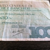 Банков чек - Италия | 1977г., снимка 3 - Нумизматика и бонистика - 25621528