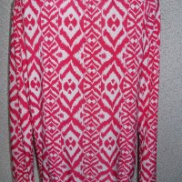Блуза в червено и бяло L размер, снимка 3 - Блузи с дълъг ръкав и пуловери - 19087285