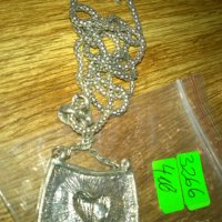 АРТ метално колие медальон с Кристали -384, снимка 3 - Колиета, медальони, синджири - 24012280