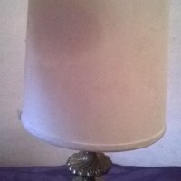 стара нощна лампа от бронз , снимка 3 - Настолни лампи - 19903991
