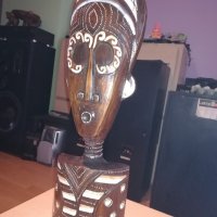 африканска маска-60х20х8см-масивна-дървена-от швеицария, снимка 7 - Антикварни и старинни предмети - 20932954