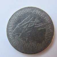 Конго - 100 франка, 1983 г.  (рядка)-367 m, снимка 2 - Нумизматика и бонистика - 23959982