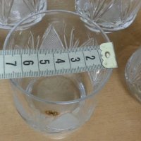 кристални чаши за уиски аперитив, снимка 3 - Антикварни и старинни предмети - 22180287